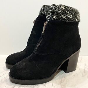 Chinese Laundry Marvel Knit Cuff Black Bootie 9